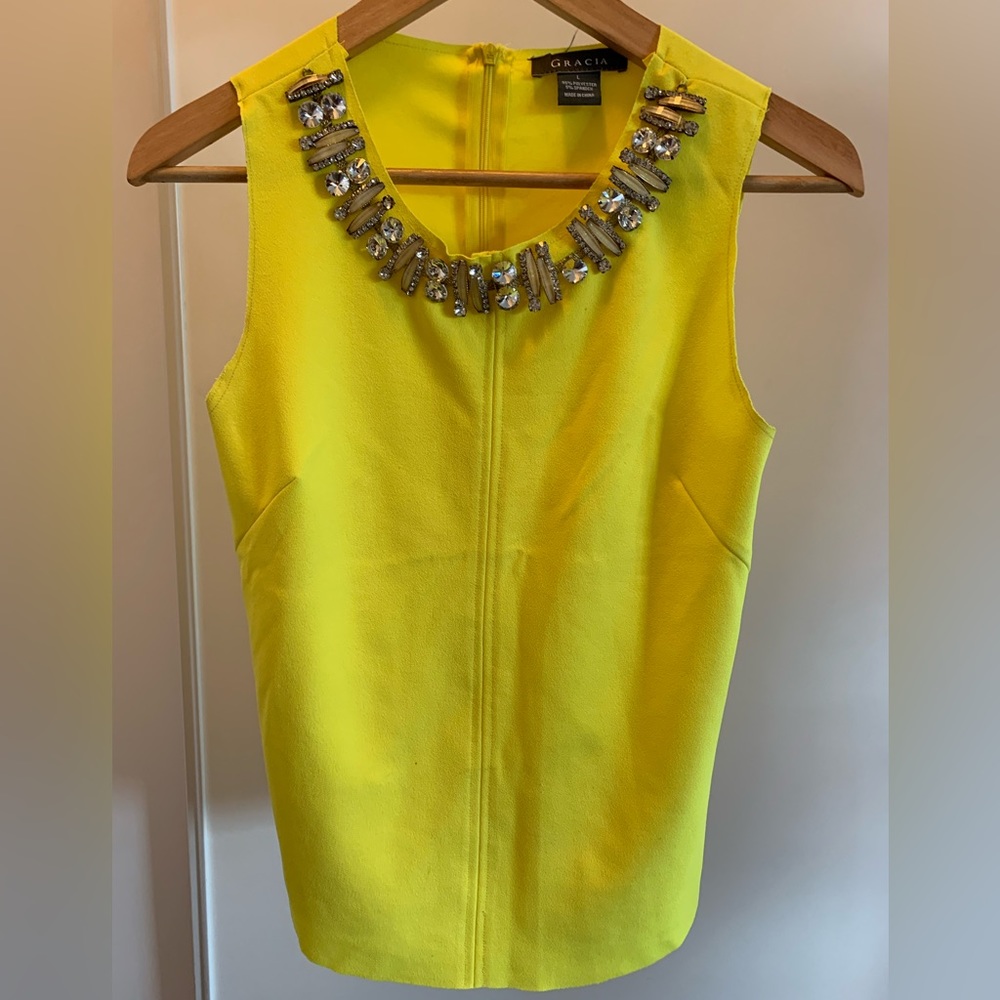 Dressy yellow top